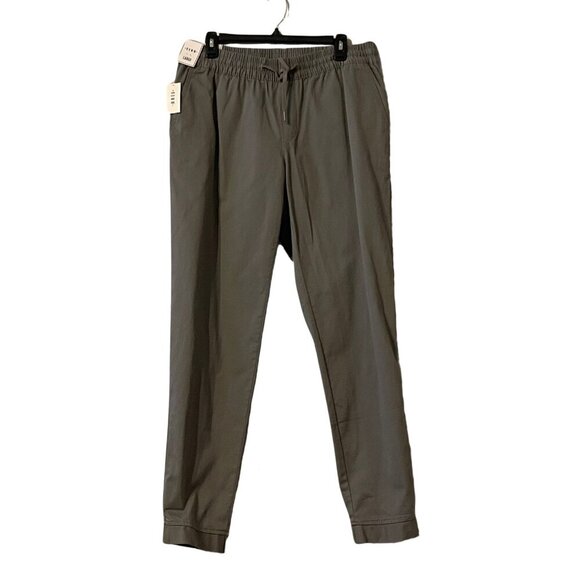 NWT Rowm Drawstring Elastic Waist Stretch Jogger Pants in Charcoal Gray - Picture 1 of 3